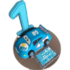 Blue Mc Queen Fondant